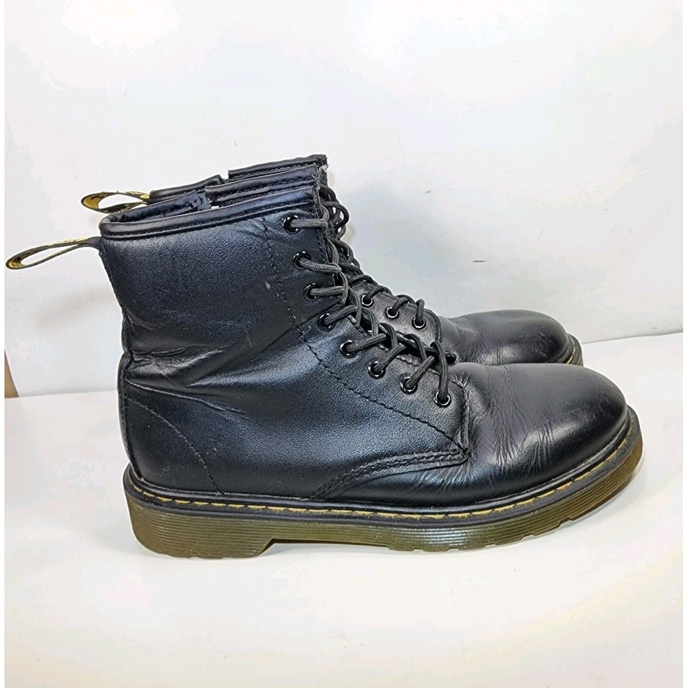 Dr. Martens Delaney 8-Eye Combat Boots Side Zip 1460J Womens‎ 5 EUR 36 Black